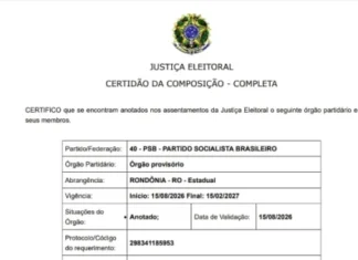 PSB intervém em RO e destitui Vinicius Miguel